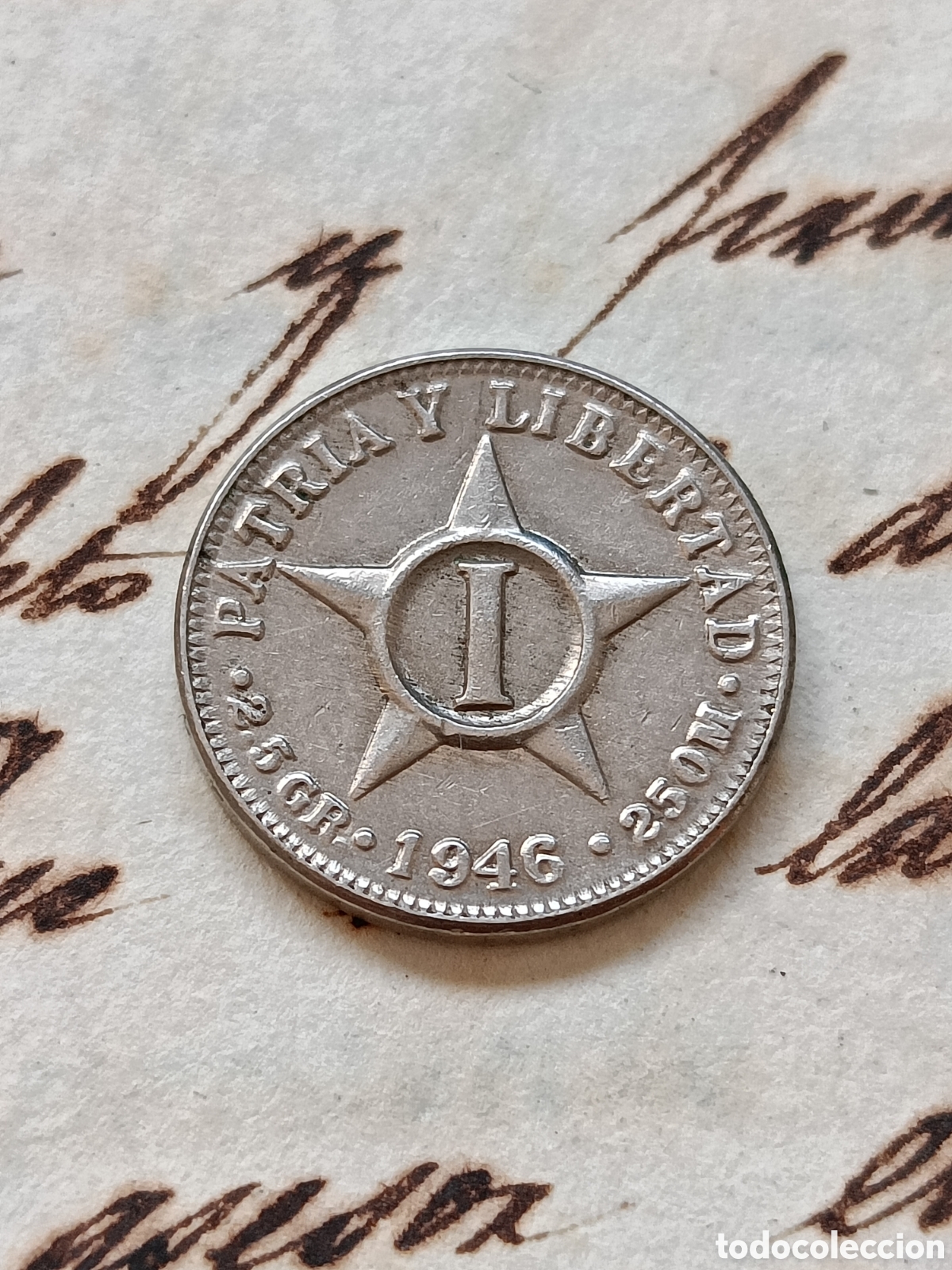 Monedas antiguas de Am&eacute;rica: Moneda de 1 centavo 1946 Cuba - Foto 1