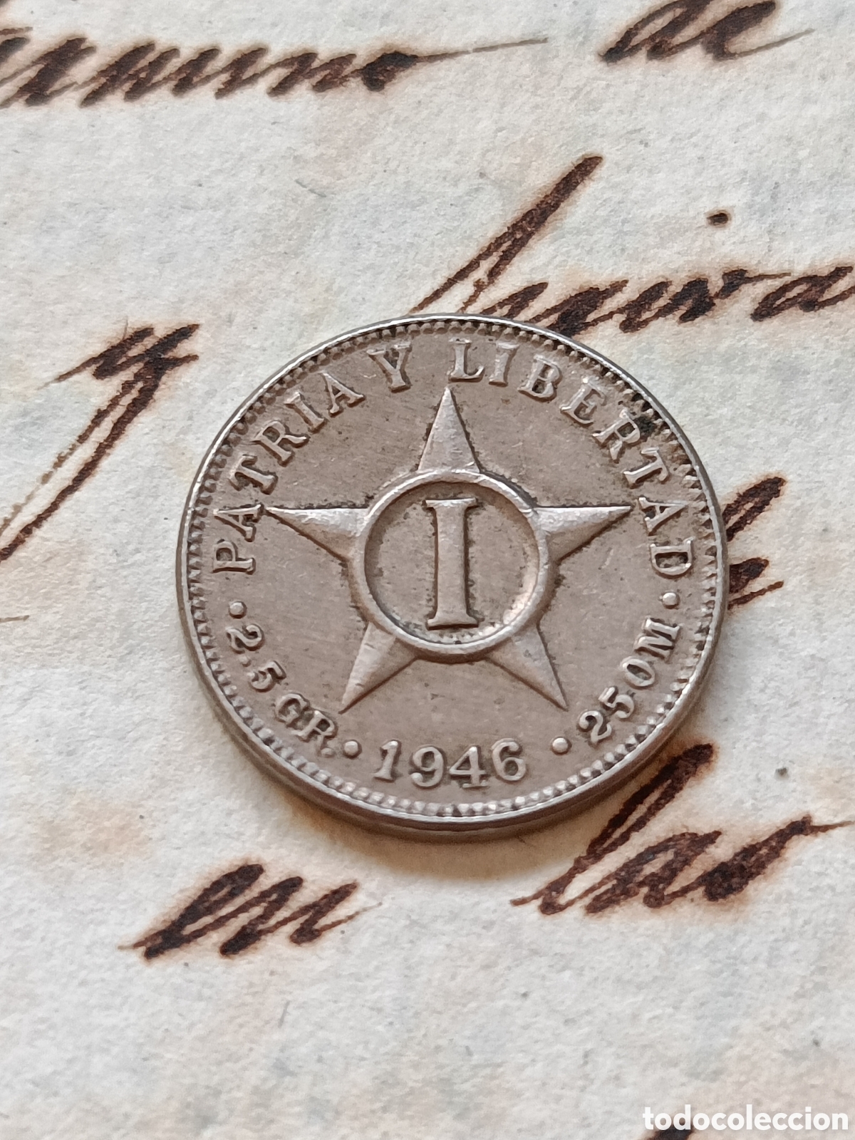 Monedas antiguas de Am&eacute;rica: Moneda de 1 centavo 1946 Cuba. - Foto 1