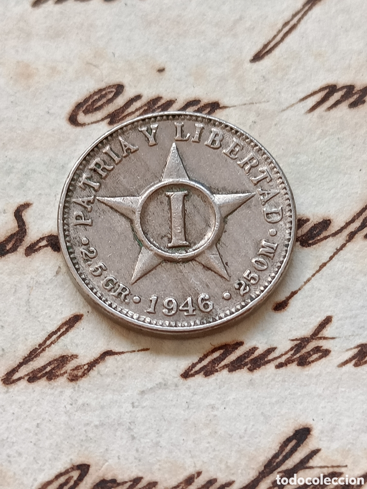 Monedas antiguas de Am&eacute;rica: Moneda de 1 centavo 1946 Cuba. - Foto 1