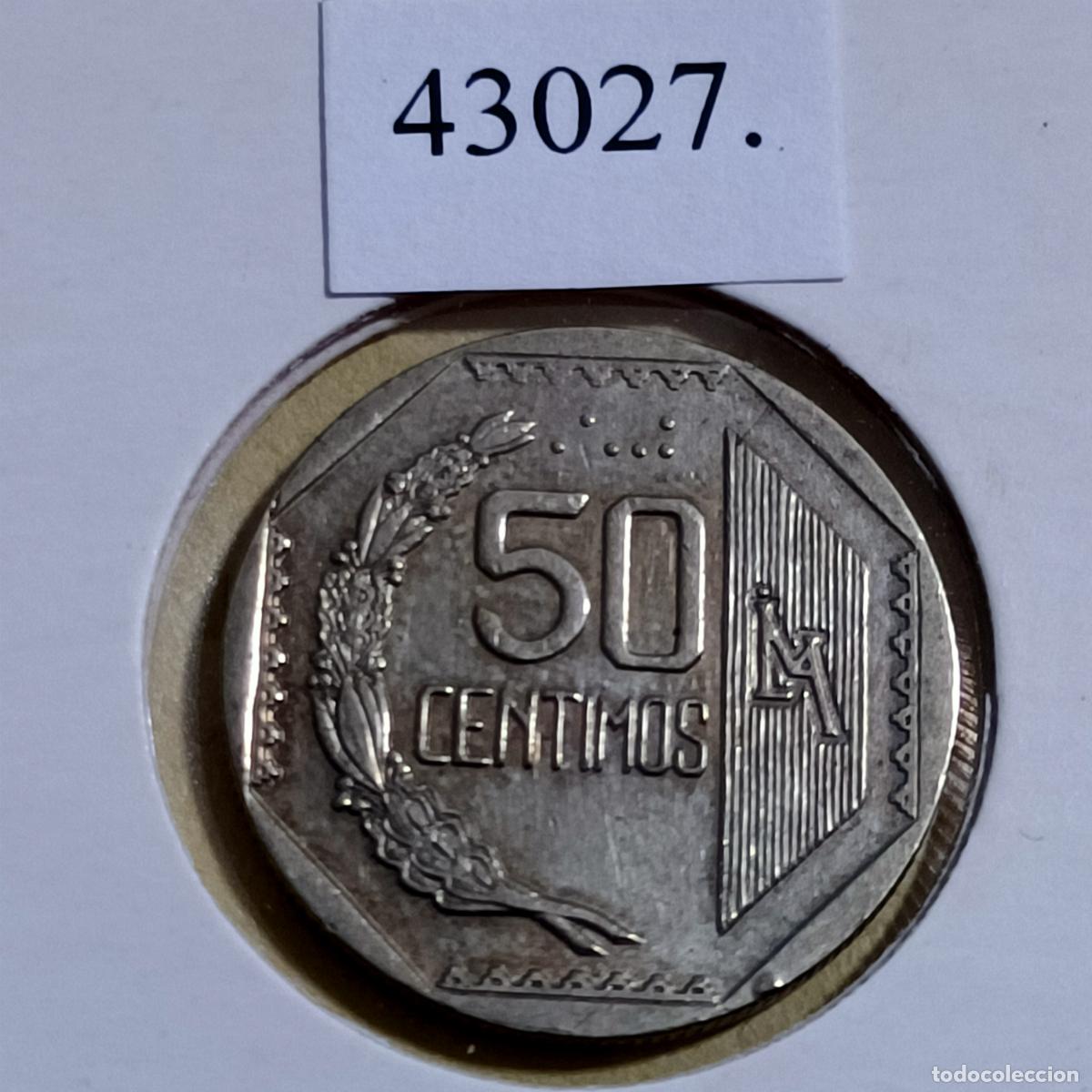 Monedas antiguas de Am&eacute;rica: Per&uacute; 50 c&eacute;ntimos 1991 - Foto 1
