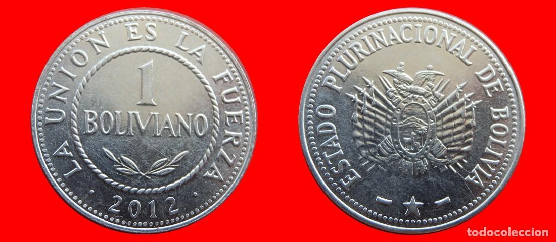 Monedas antiguas de Am&eacute;rica: 1 BOLIVIANO 2012 SIN CIRCULAR BOLIVIA-2945SC
