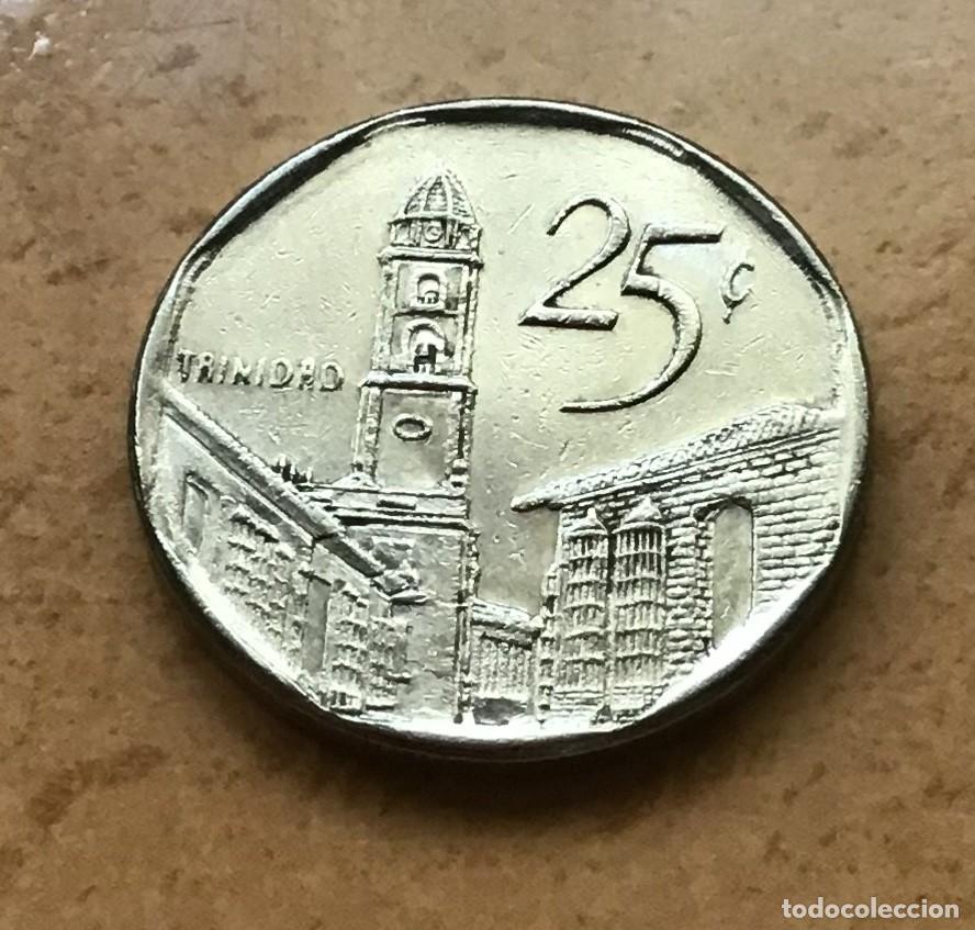 Monedas antiguas de Am&eacute;rica: 25 centavos de Cuba. A&ntilde;o 2003 - Foto 2