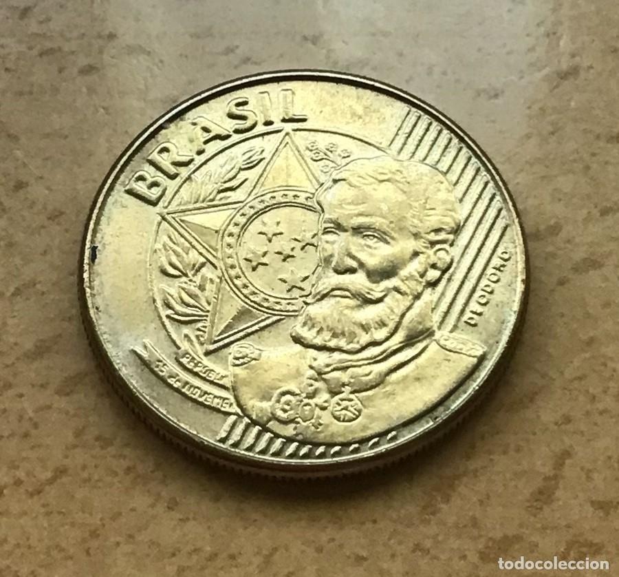 Monedas antiguas de Am&eacute;rica: 25 centavos de Brasil. A&ntilde;o 2003 - Foto 2