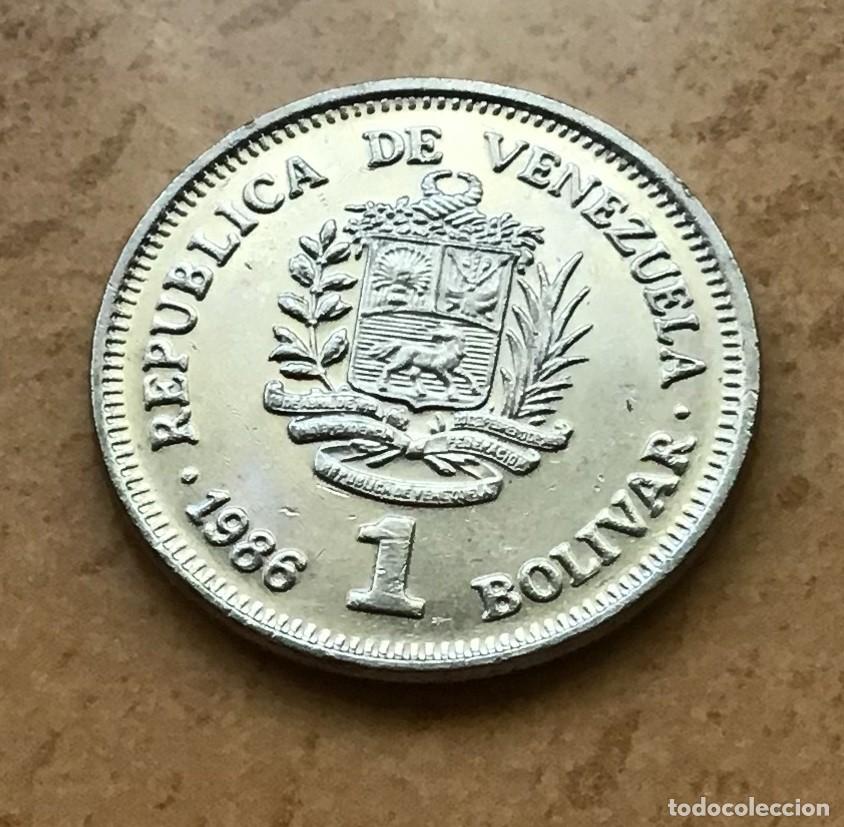 Monedas antiguas de Am&eacute;rica: 1 bol&iacute;var de Venezuela. A&ntilde;o 1986