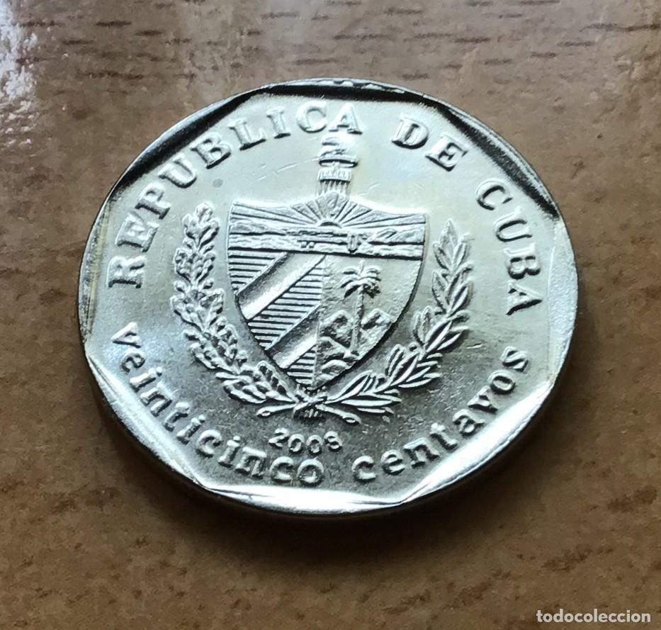 Monedas antiguas de Am&eacute;rica: 25 centavos de Cuba. A&ntilde;o 2008 - Foto 2