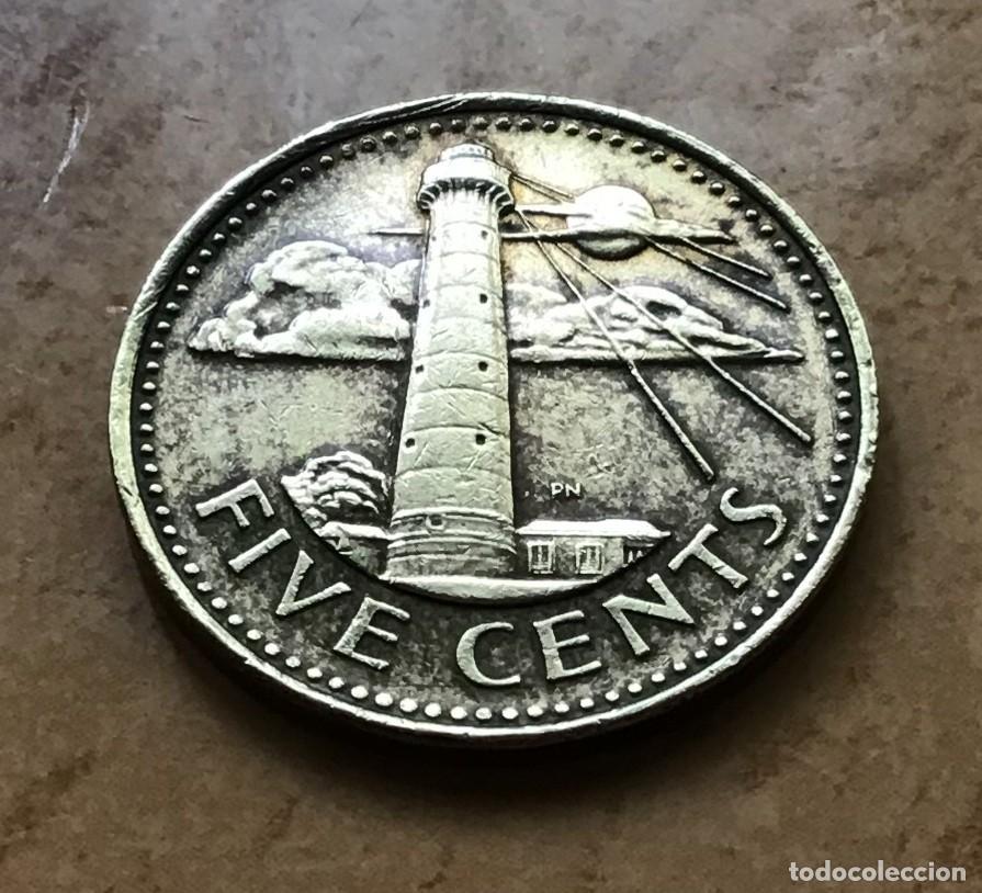 Monedas antiguas de Am&eacute;rica: 5 centavos de Barbados. A&ntilde;o 1999 - Foto 1