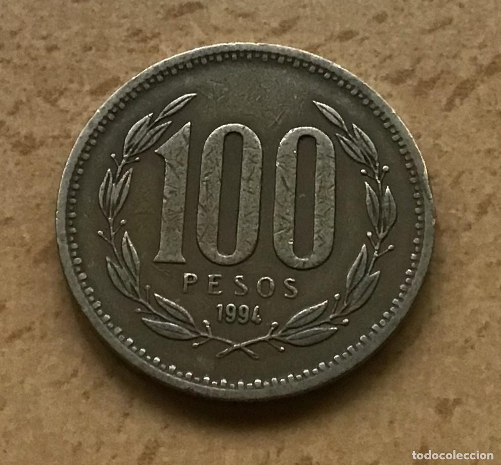 Monedas antiguas de Am&eacute;rica: 100 pesos de Chile. A&ntilde;o 1994 - Foto 1