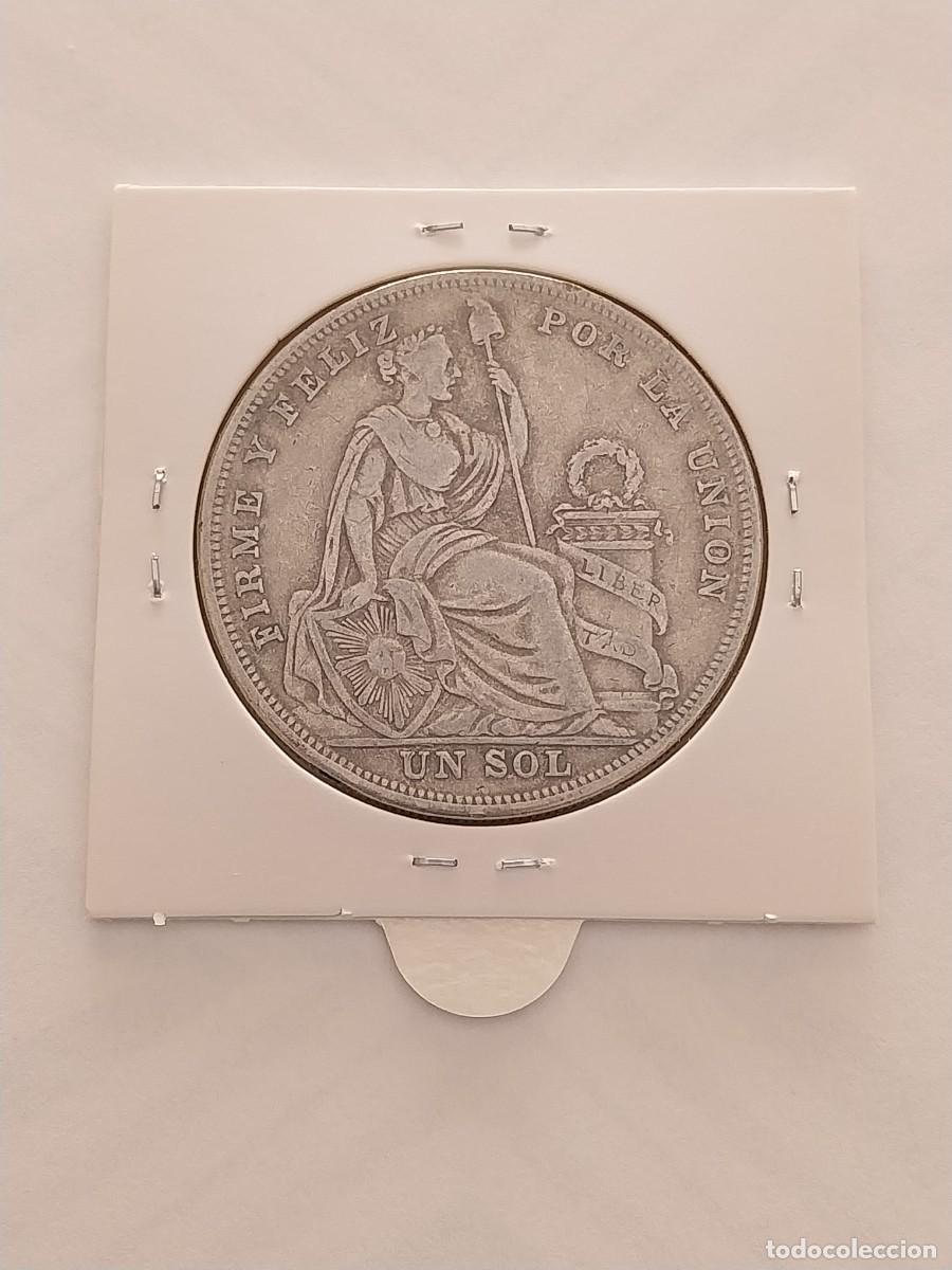 Monedas antiguas de Am&eacute;rica: PER&Uacute; 1 SOL 1923 REP&Uacute;BLICA PERUANA - Foto 4