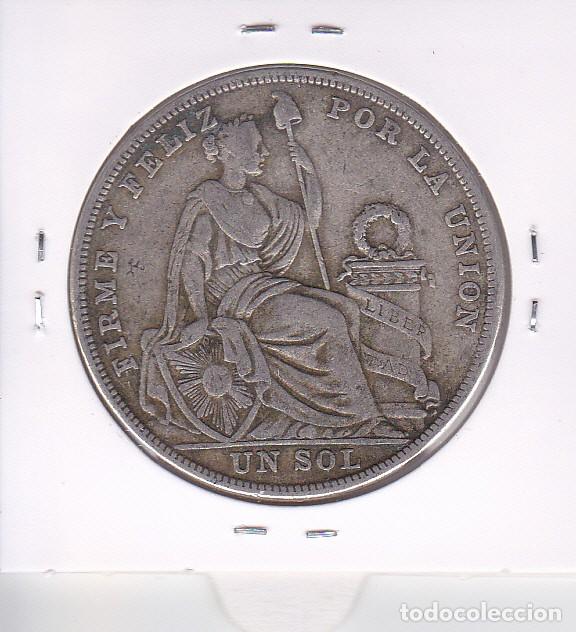 Monedas antiguas de Am&eacute;rica: PER&Uacute; 1 SOL 1924 REP&Uacute;BLICA PERUANA - Foto 2