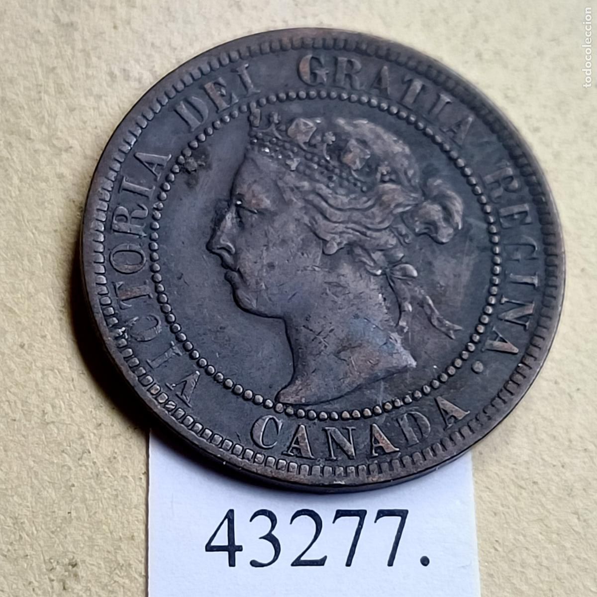 Monedas antiguas de Am&eacute;rica: Canada 1 c&eacute;ntimo 1901 - Foto 1