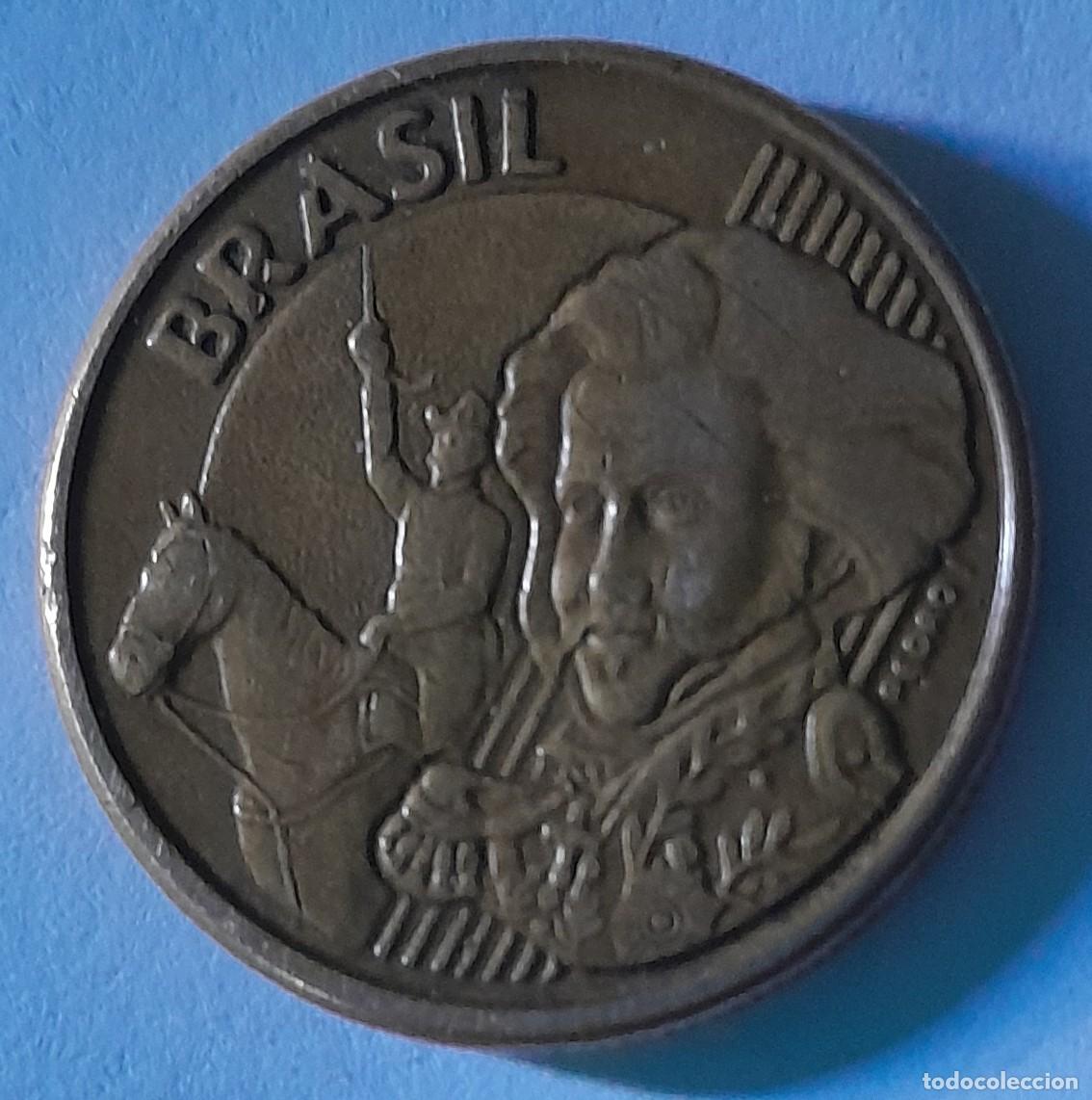 Monedas antiguas de Am&eacute;rica: Moneda de Brasil de 2002. 10 centavos - Foto 1