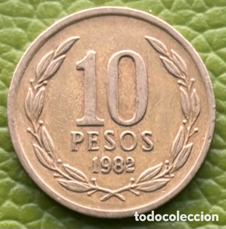 Monedas antiguas de Am&eacute;rica: CHILE. 10 PESOS. 1982. - Foto 2