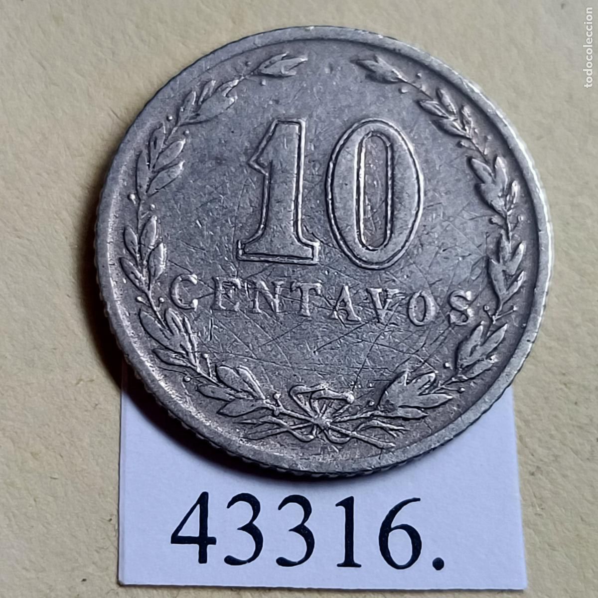 Monedas antiguas de Am&eacute;rica: Argentina 10 centavos 1933 c&eacute;ntimos - Foto 2