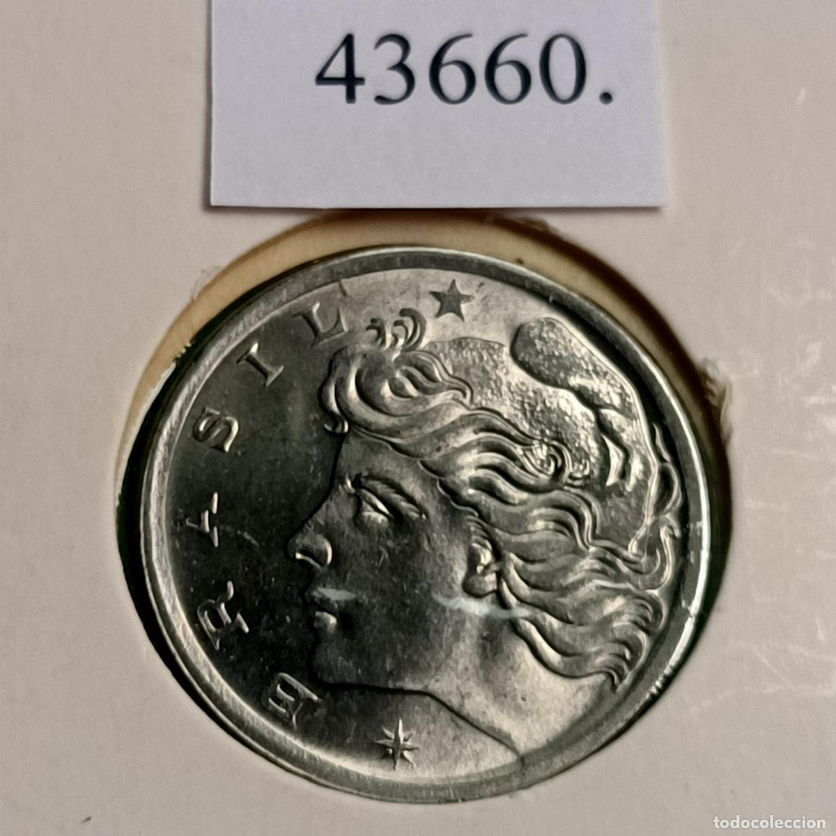 Monedas antiguas de Am&eacute;rica: Brasil 5 centavos 1976, c&eacute;ntimos - Foto 2