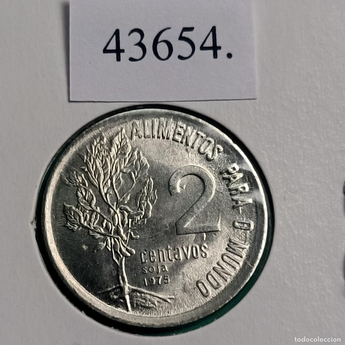 Monedas antiguas de Am&eacute;rica: Brasil 2 centavos 1975, c&eacute;ntimo - Foto 1