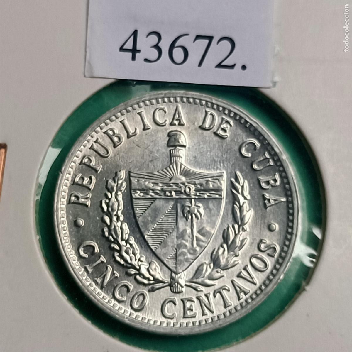 Monedas antiguas de Am&eacute;rica: Cuba 5 centavos 1972 - Foto 2