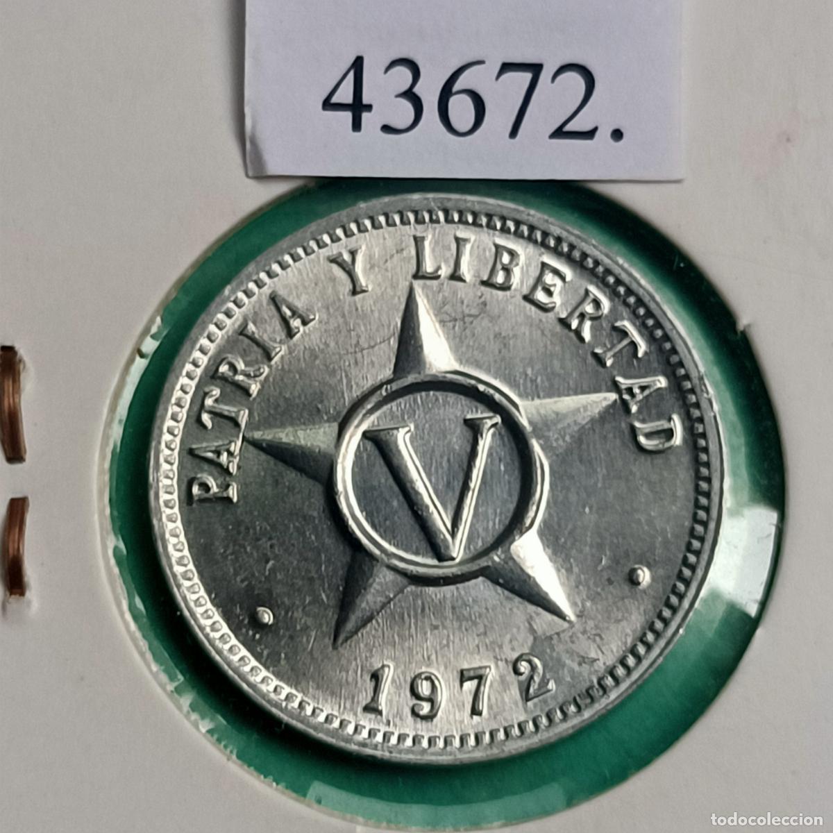 Monedas antiguas de Am&eacute;rica: Cuba 5 centavos 1972 - Foto 1