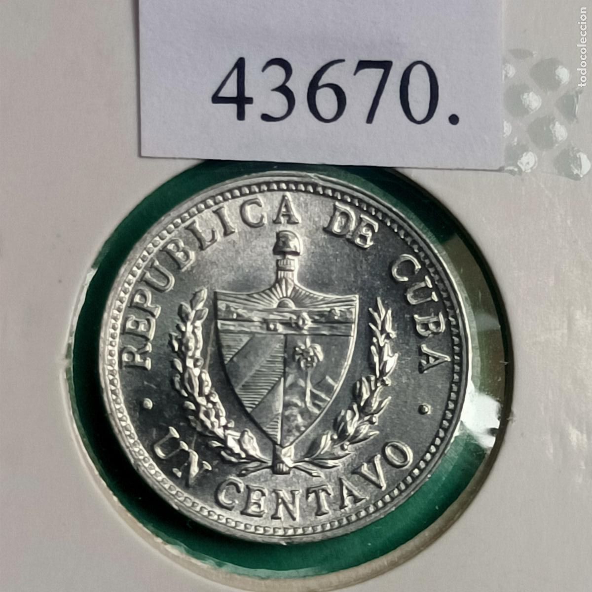Monedas antiguas de Am&eacute;rica: Cuba 1 centavo, 1981 - Foto 2