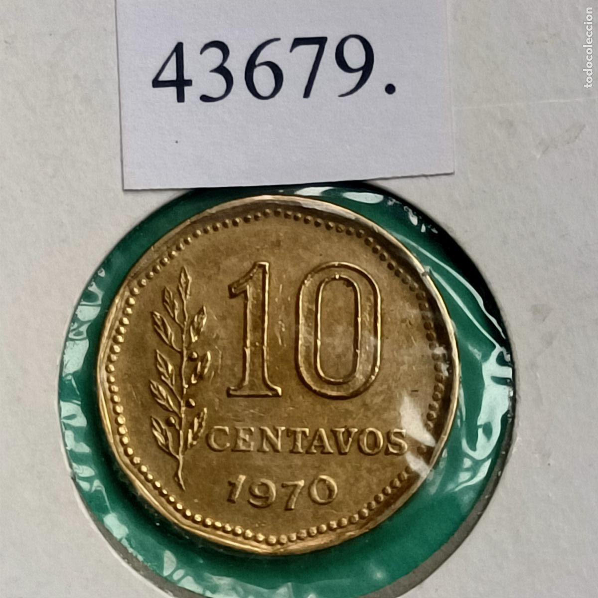 Monedas antiguas de Am&eacute;rica: Argentina 10 centavos 1970 - Foto 2