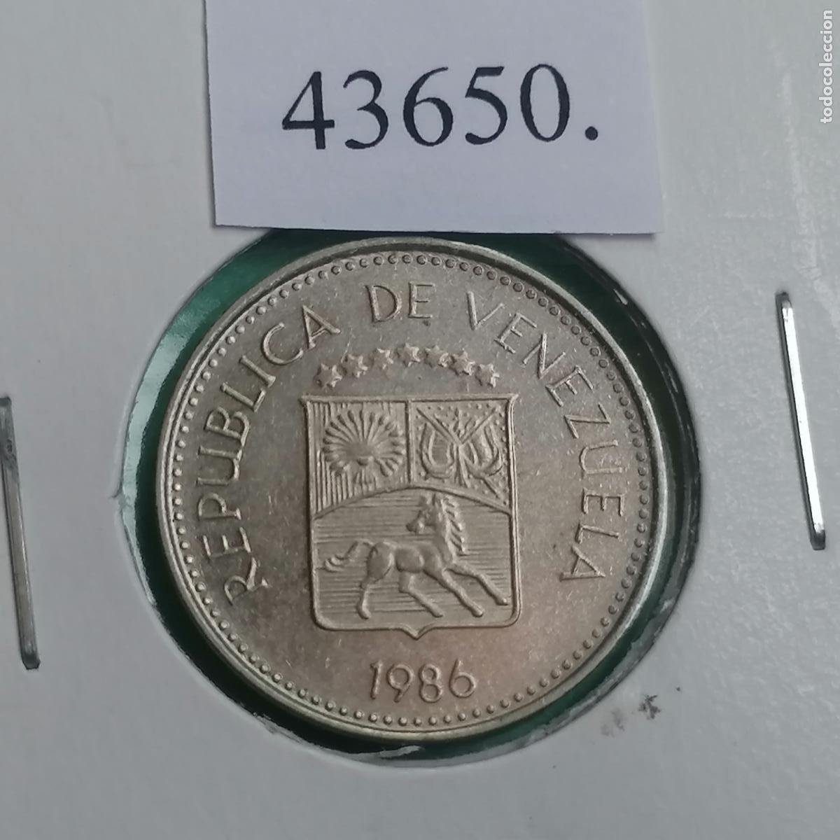 Monedas antiguas de Am&eacute;rica: Venezuela 5 c&eacute;ntimos 1986 - Foto 2