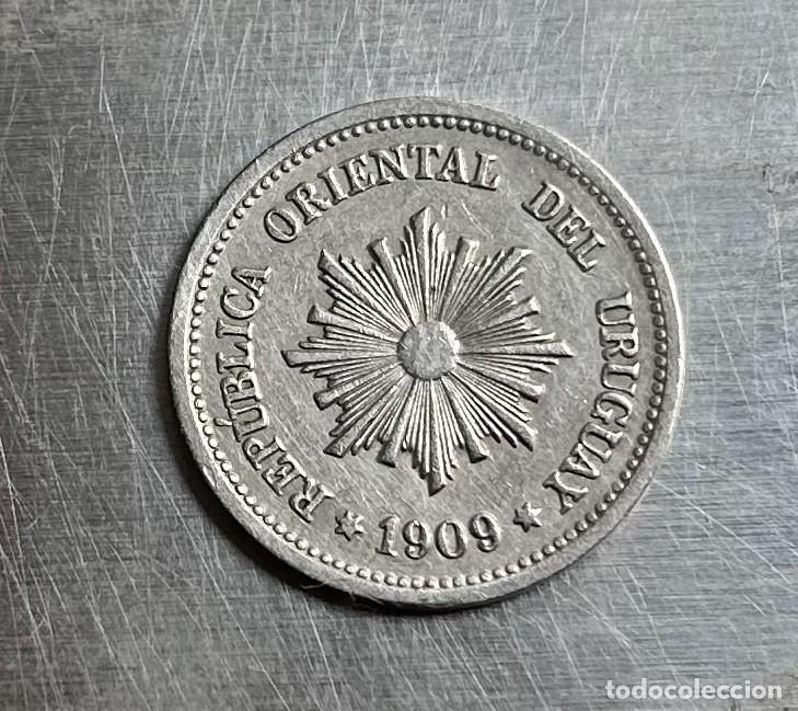 Monedas antiguas de Am&eacute;rica: 2 CENTESIMOS 1909 URUGUAY - Foto 2