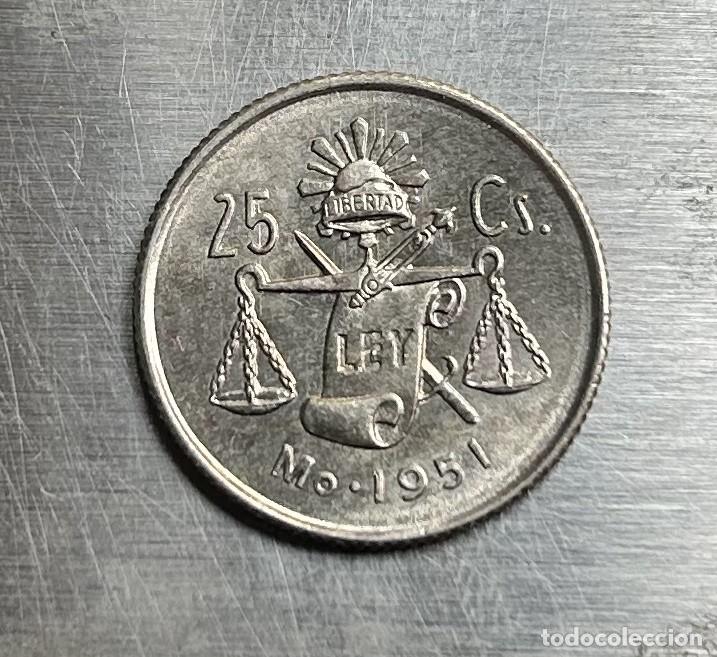 Monedas antiguas de Am&eacute;rica: 25 CENTAVOS 1951 MEXICO - Foto 1
