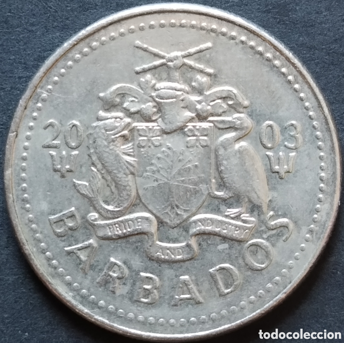 Monedas antiguas de Am&eacute;rica: MONEDA - BARBADOS 25 CENTS 2003 - Foto 2