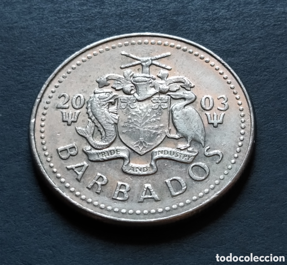 Monedas antiguas de Am&eacute;rica: MONEDA - BARBADOS 25 CENTS 2003 - Foto 4