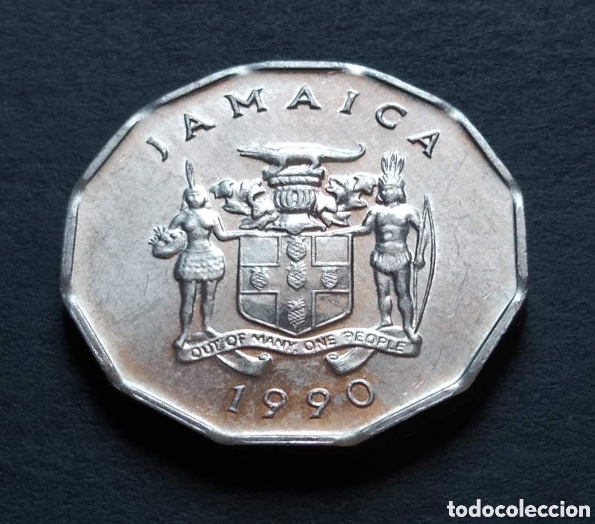 Monedas antiguas de Am&eacute;rica: MONEDA - JAMAICA 1 CENT 1990 - Foto 4