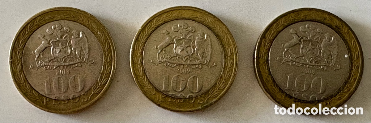 Monedas antiguas de Am&eacute;rica: Chile - Pesos 2008-2013 - Foto 2