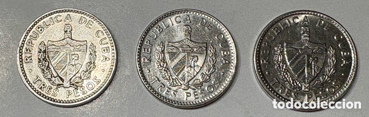 Monedas antiguas de Am&eacute;rica: Cuba - Pesos 1992-2000 - Foto 2