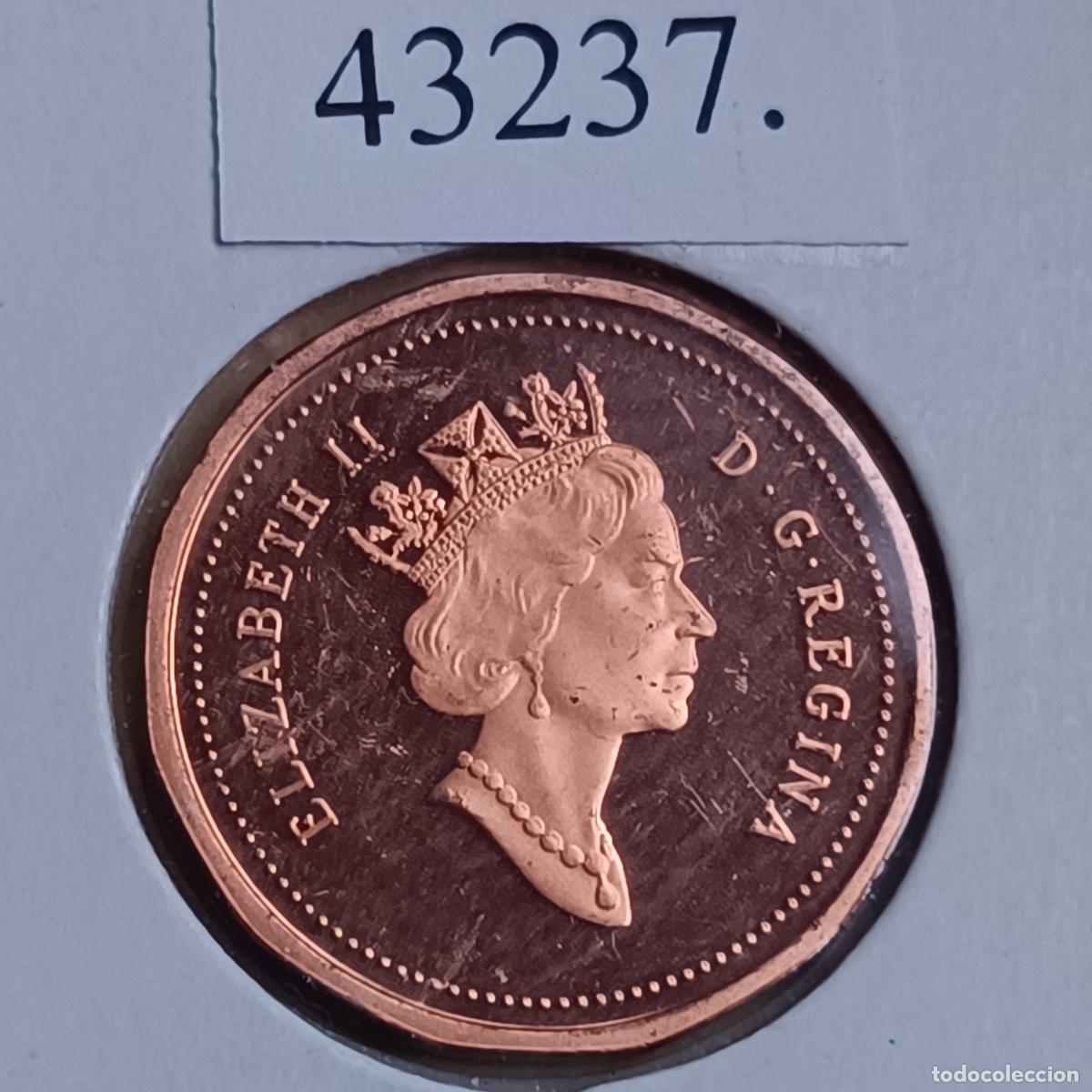 Monedas antiguas de Am&eacute;rica: Canad&aacute; 1 c&eacute;ntimo 1993, centavo - Foto 2