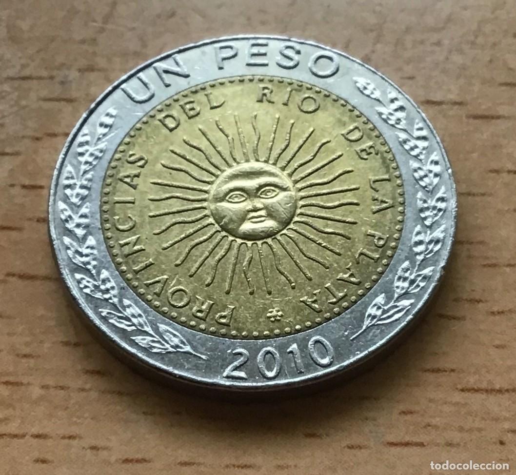 Monedas antiguas de Am&eacute;rica: 1 peso de Argentina. A&ntilde;o 2010