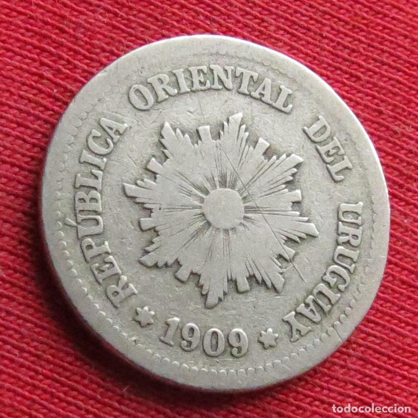 Monedas antiguas de Am&eacute;rica: Uruguay 2 centesimos 1909 #3 - Foto 2