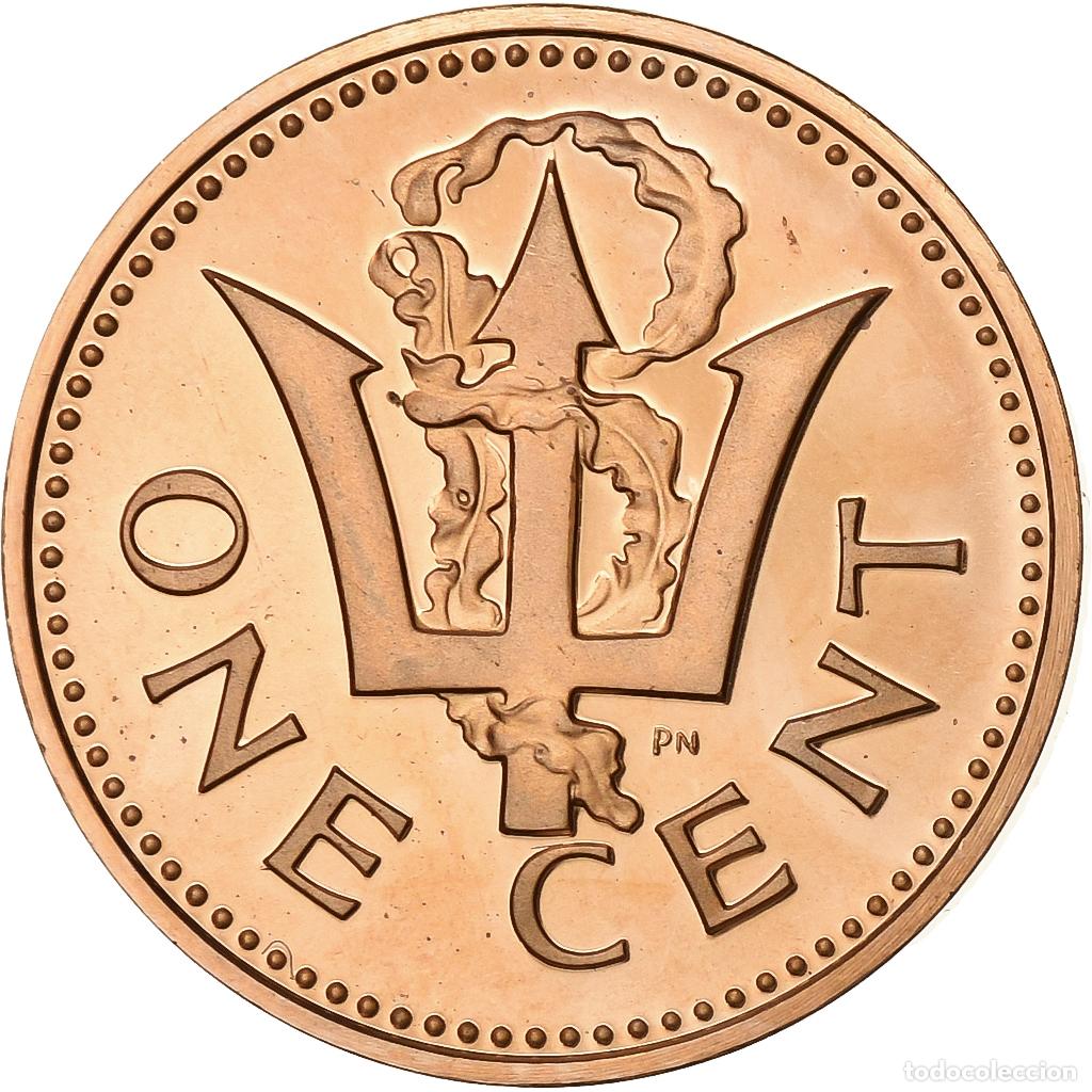 Monedas antiguas de Am&eacute;rica: [#199852] Barbados, Cent, 1973, Franklin Mint, BE, Bronce, FDC, KM:10