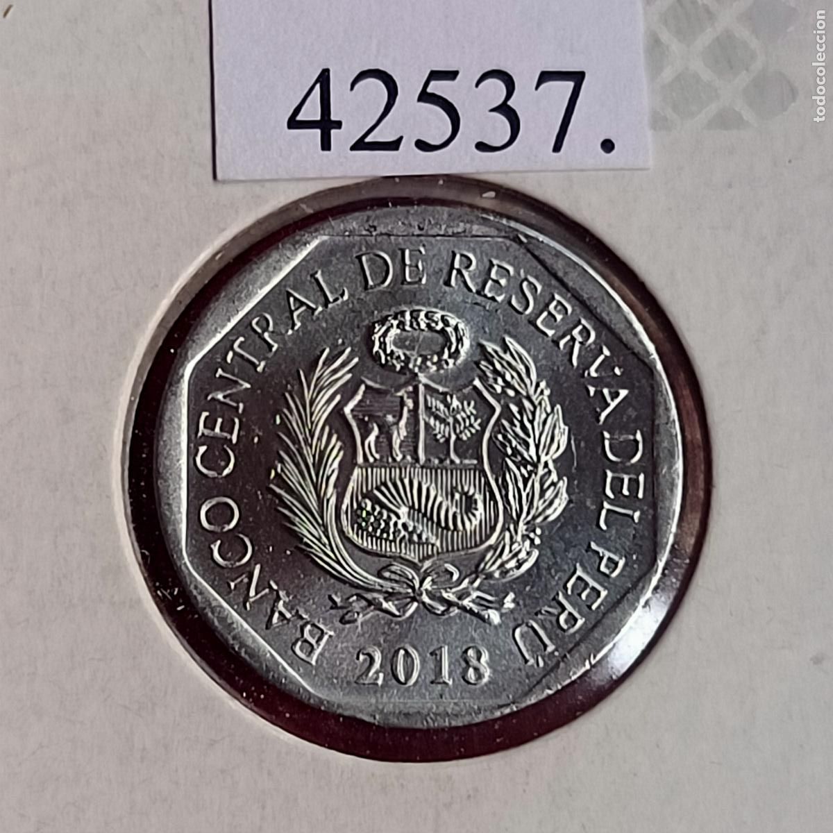 Monedas antiguas de Am&eacute;rica: Per&uacute; 5 centimos 2018, centavos - Foto 2