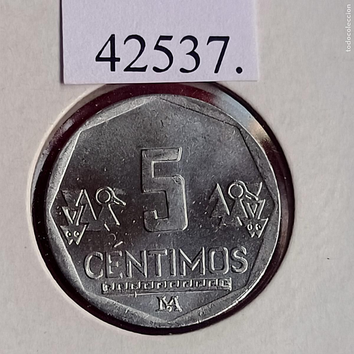 Monedas antiguas de Am&eacute;rica: Per&uacute; 5 centimos 2018, centavos - Foto 1