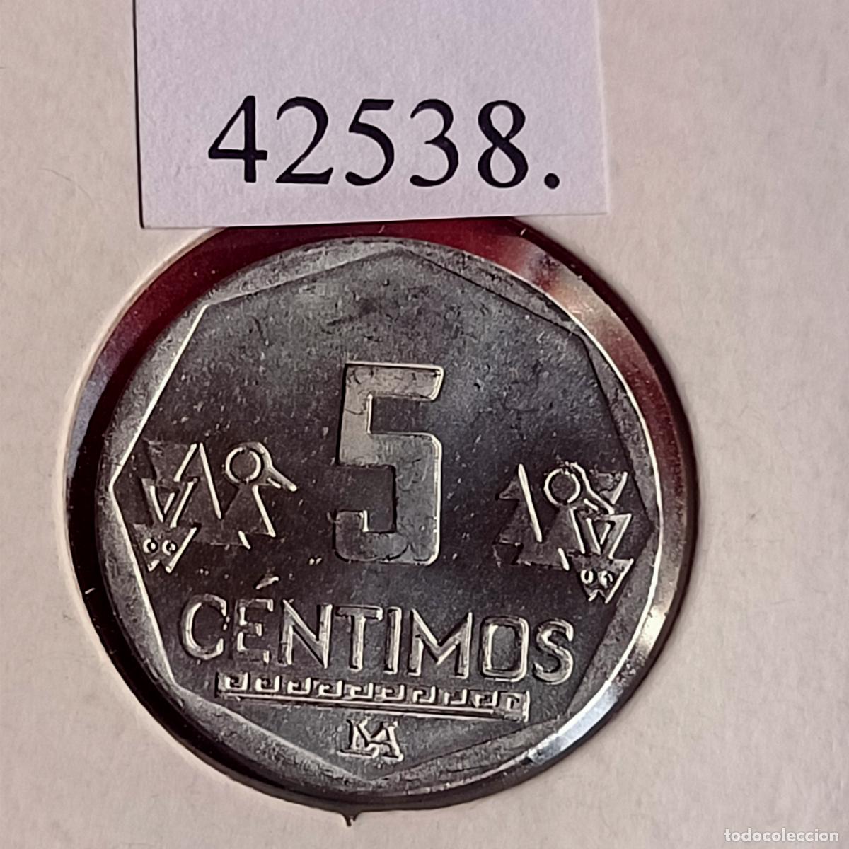 Monedas antiguas de Am&eacute;rica: Per&uacute; 5 centimos 2017, centavos - Foto 1
