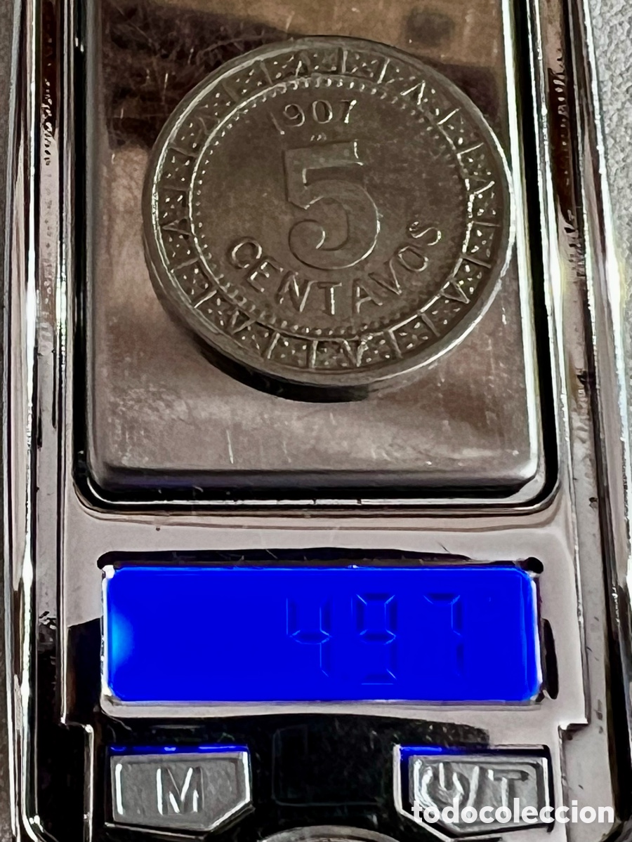 Monedas antiguas de Am&eacute;rica: M&Eacute;XICO 5 centavos 1907 CSC. - Foto 5
