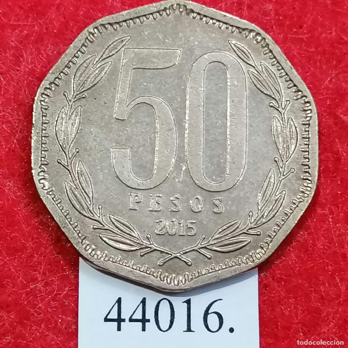 Monedas antiguas de Am&eacute;rica: Chile 50 pesos 2015 ... - Foto 2