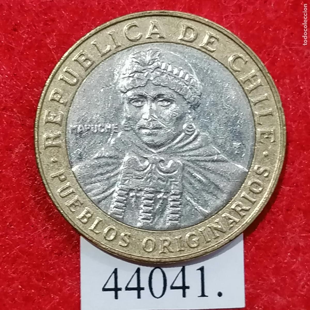 Monnaies anciennes d'Am&eacute;rique: Chile 100 pesos 2015, bimet&aacute;lica, Mapuche
