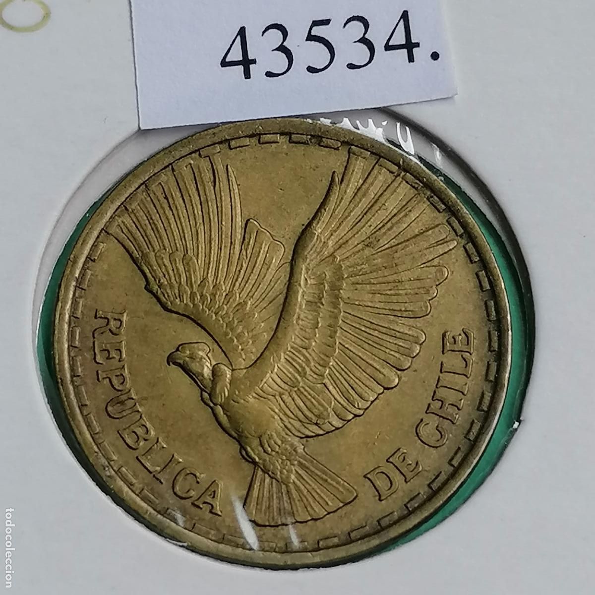 Monedas antiguas de Am&eacute;rica: Chile 1970 E&ordm;, 5 cent&eacute;simos de Escudo, c&eacute;ntimos - Foto 2