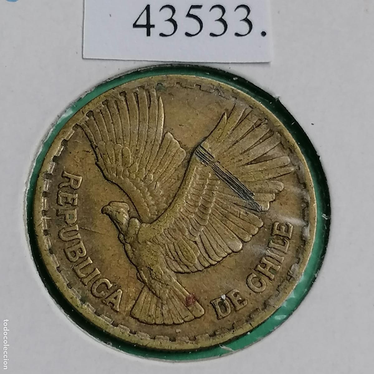 Monedas antiguas de Am&eacute;rica: Chile 1966 E&ordm;, 5 cent&eacute;simos de Escudo, c&eacute;ntimos - Foto 1