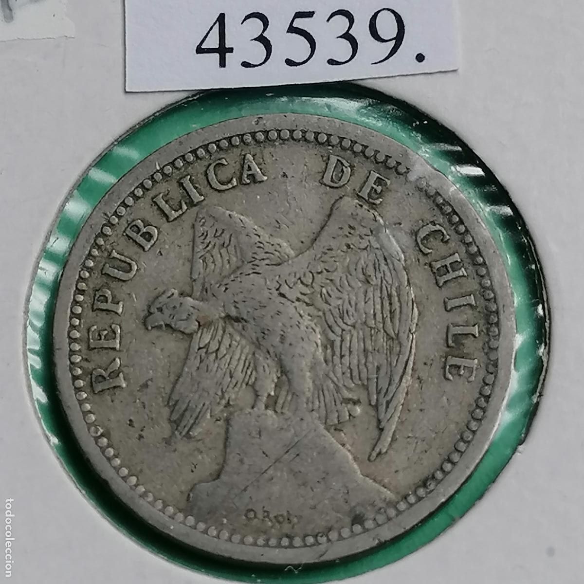 Monedas antiguas de Am&eacute;rica: Chile 1939, 20 centavos, c&eacute;ntimos - Foto 1