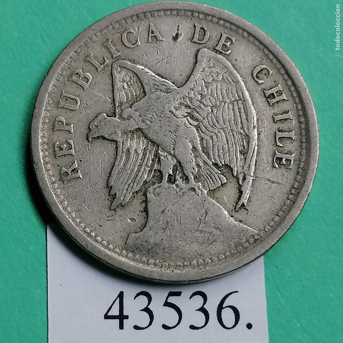 Monedas antiguas de Am&eacute;rica: Chile 1925, 20 centavos, c&eacute;ntimos - Foto 1