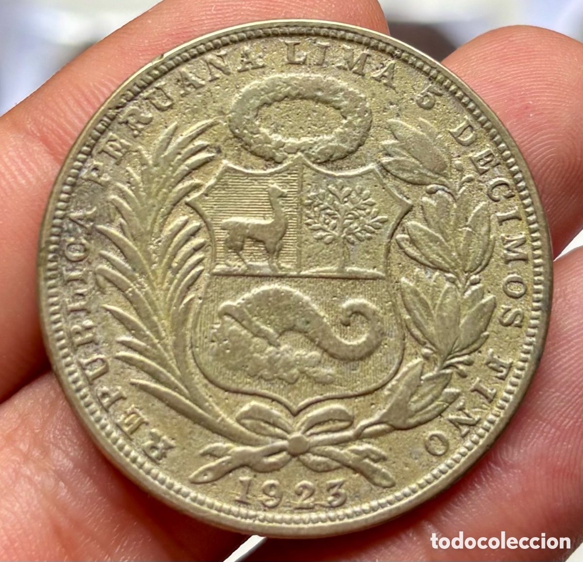 Monedas antiguas de Am&eacute;rica: Moneda PLATA PERU 1 Sol 1923 - Foto 3