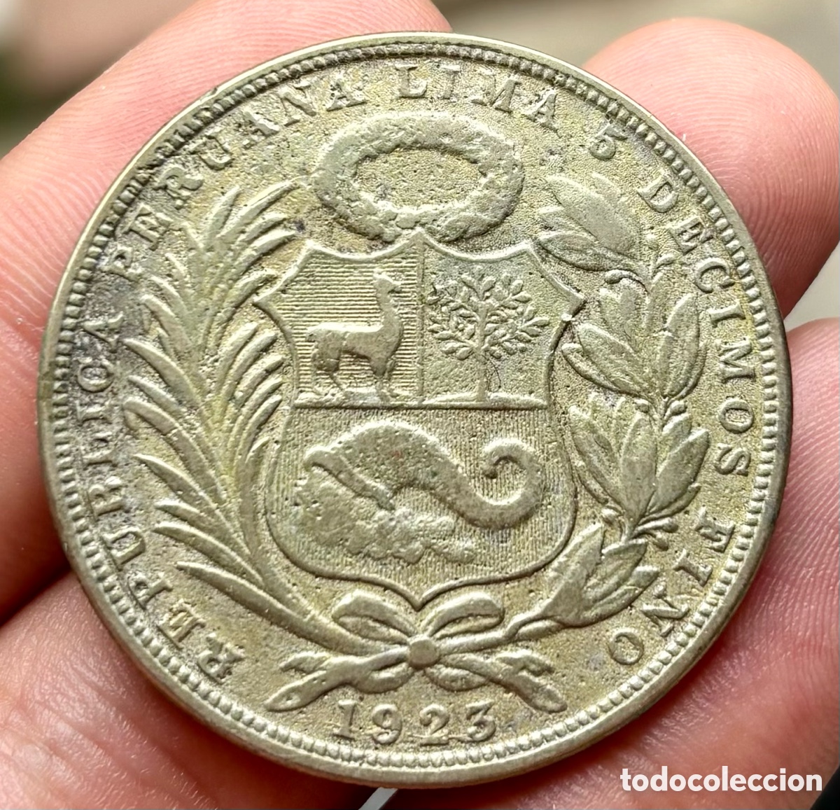 Monedas antiguas de Am&eacute;rica: Moneda PLATA PERU 1 Sol 1923 - Foto 1