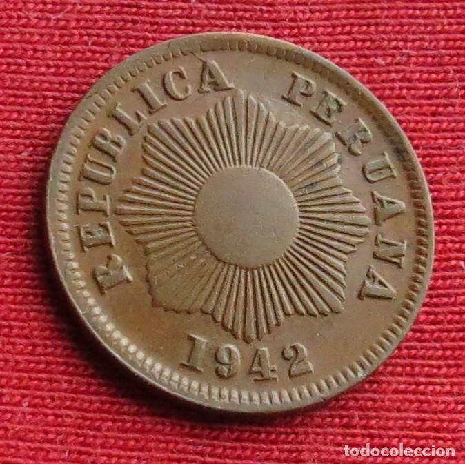 Monedas antiguas de Am&eacute;rica: Peru 1 centavo 1942 , - Foto 2