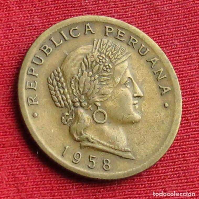 Monedas antiguas de Am&eacute;rica: Peru 20 centavos 1958 - Foto 2