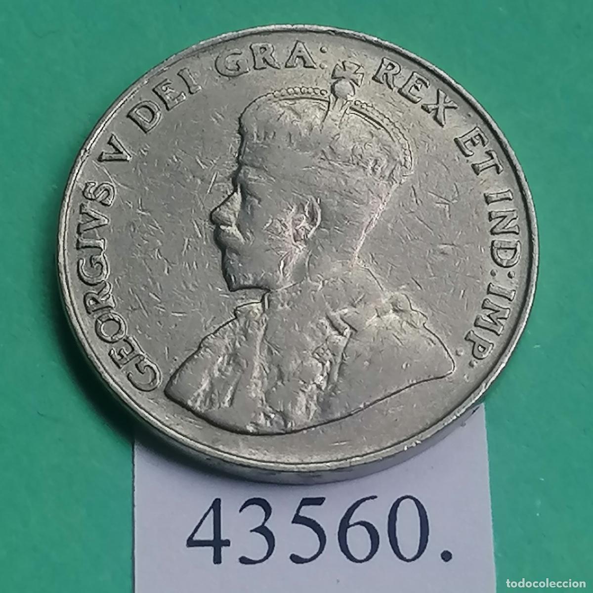 Monedas antiguas de Am&eacute;rica: Canada 5 centimos 1935 - Foto 1